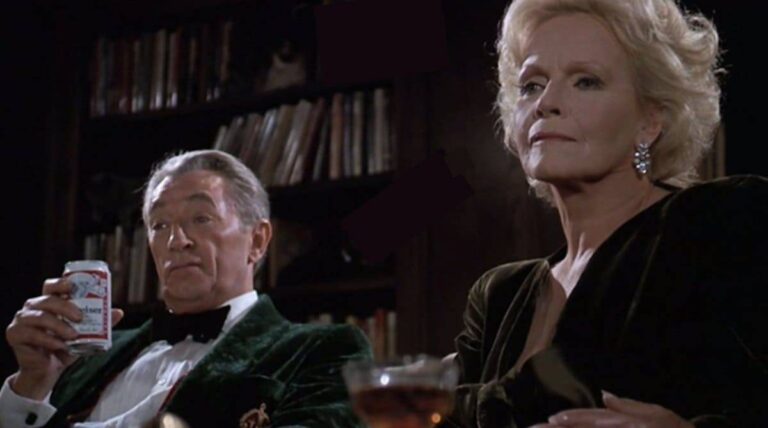 Maria Riva and Robert Mitchum, Mr. & Mrs. Rhinelander, Scrooged