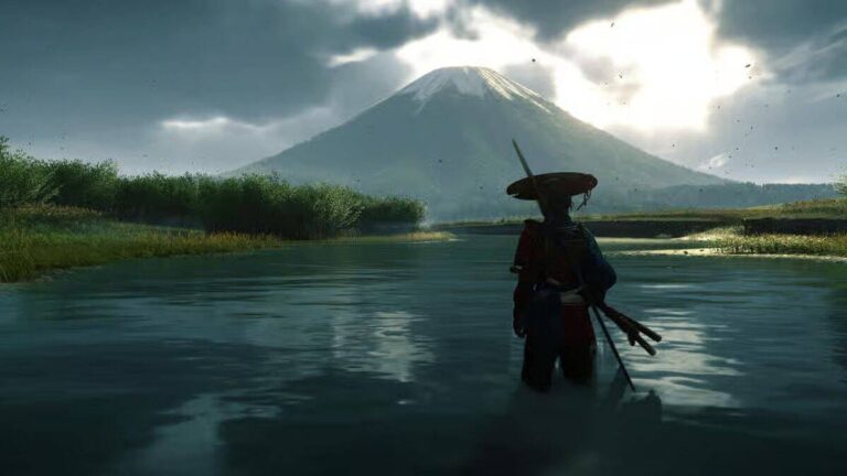 Water physics in Ghost of Yotei