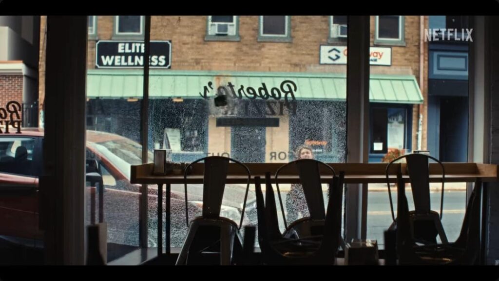 Screenshot of Claire Danes in The Beast in Me trailer courtesy of Netflix