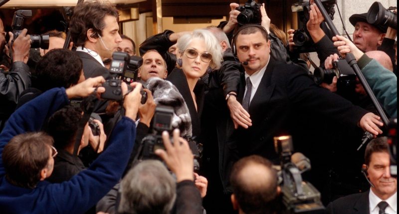Meryl Streep returns as Miranda Priestly at a fashion show in Milan. Photo courtesy: Twentieth Century Fox