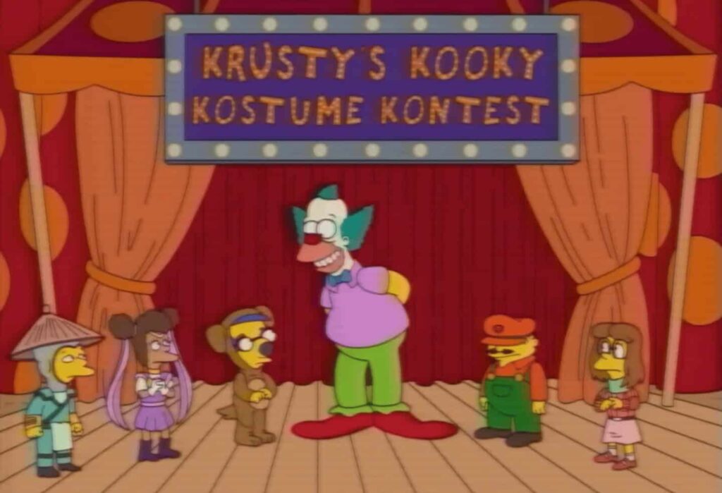 "Clown Night with the Devil": Screenshot of The Simpsons Treehouse of Horror XXXVI, Courtesy of Disney via YouTube