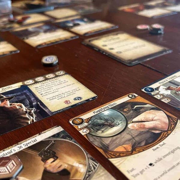 Arkham Horror: The Card Game/cozy non-scary halloween games