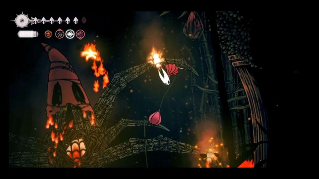 father of flame boss fight, Silksong