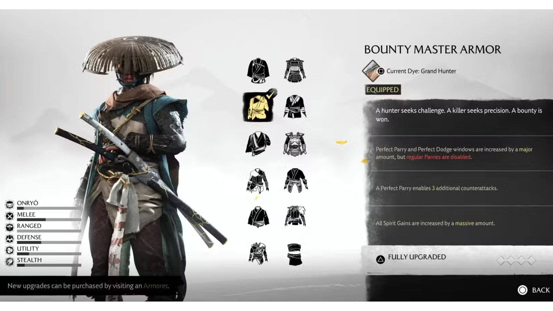 Bounty Master armor in Ghost of Yotei
