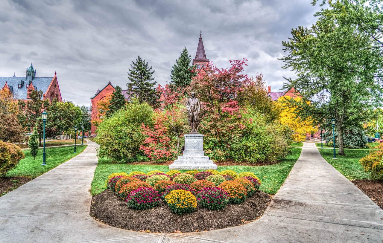 university of vermont, architecture, fall, autumn, foliage, cloudy sky, burlington, vermont, historic, uvm, architectural, historical, college, tourism, burlington, vermont, vermont, vermont, vermont, vermont, uvm