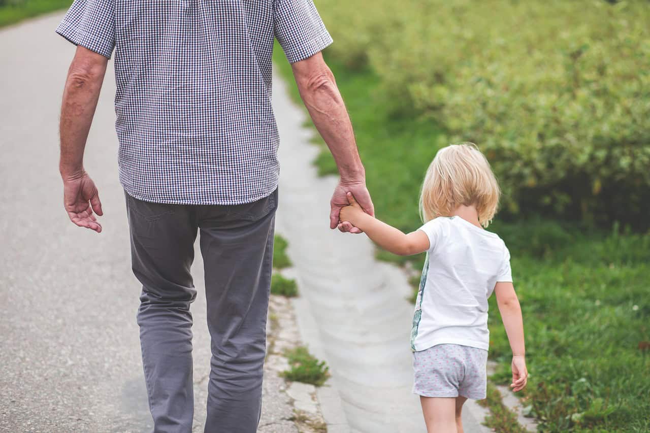 dad, daughter, holding hands, parent, father, kid, child, fatherhood, family, together, walking, walking together, nature, people, adolescent, affection, enjoyment, fun, girl, grass, joy, love, man, outdoors, togetherness