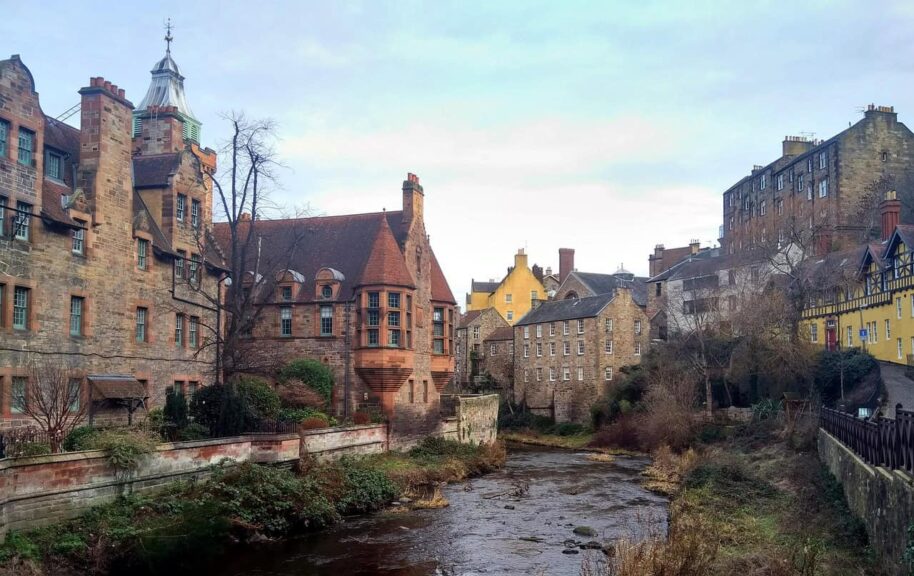 autumn, brook, city, edinburgh, scotland, river, cityscape, houses, flow, village, stream, edinburgh, edinburgh, edinburgh, edinburgh, edinburgh, scotland