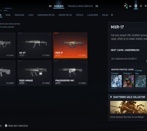 Call of Duty Black Ops Rifle Progression