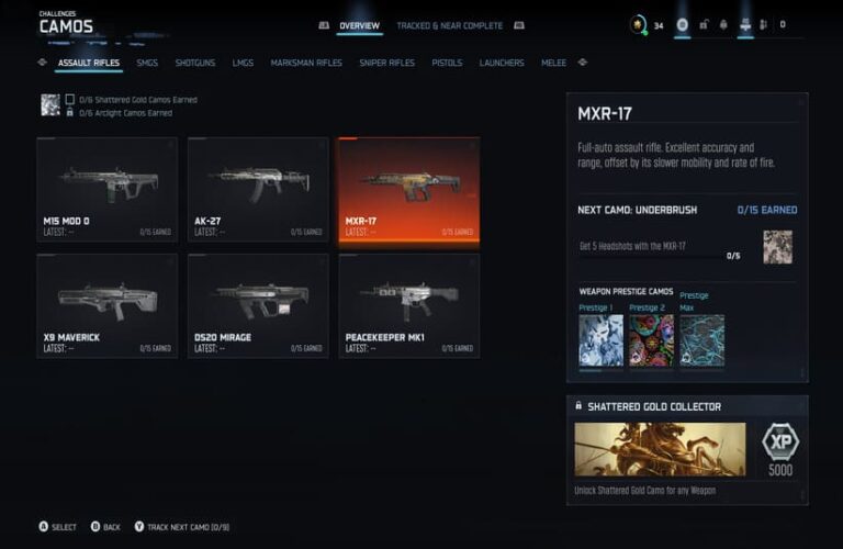 Call of Duty Black Ops Rifle Progression