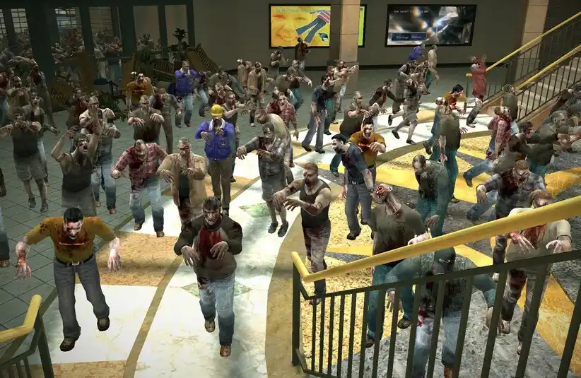 Crowd of zombies from Dead Rising