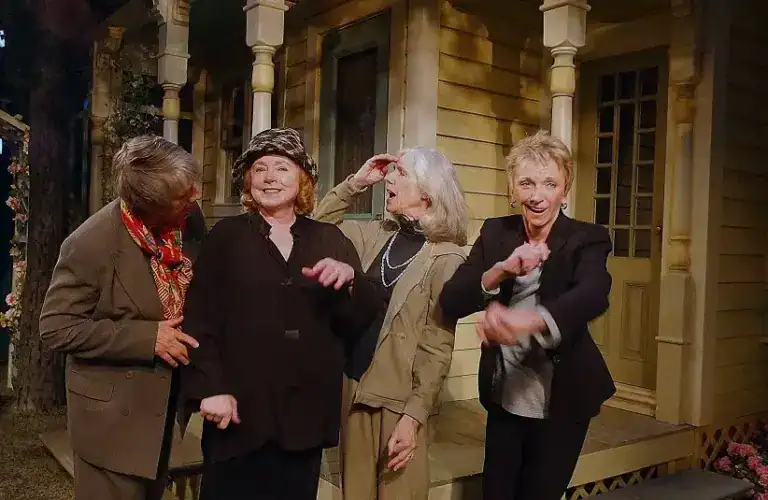 From left, Estelle Parsons, Piper Laurie, Frances Sternhagen and Elizabeth Franz starred in "Morning's at Seven" at Broadway's Lyceum Theatre in 2002.