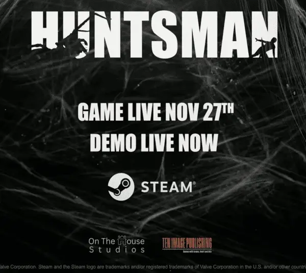 Huntsman, massive spider, survival Horror, Creature Feature series, Episode One, Steam title, demo available