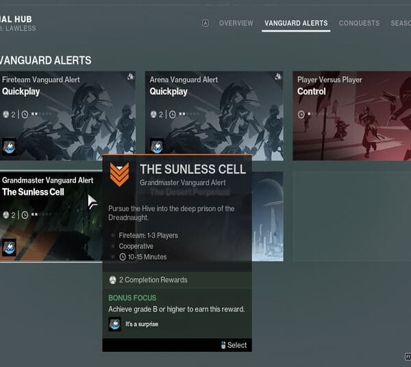 Destiny 2 Grandmaster Nightfall Vanguard