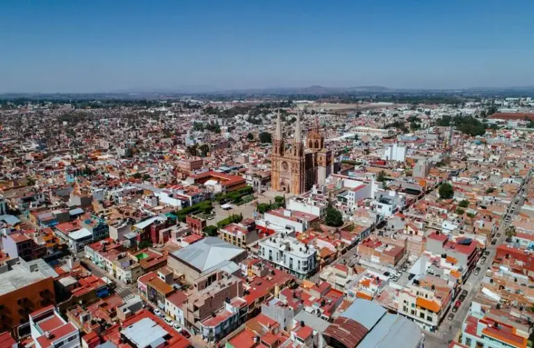 Saint Louise de Marillac, cityscape with gothic cathedral