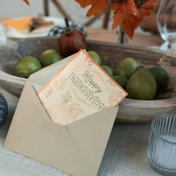 Holiday hosting Thanksgiving with all the little touches.