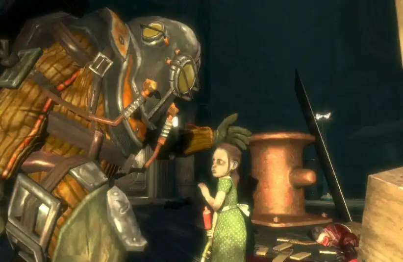 Bioshock Big Daddy and Little Sister/ No choices matter in games