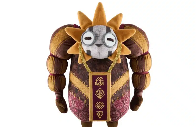 Clair Obscure: Expedition 33 Esquie, dark fantasy, RPG, full view of Esquie plush on IGN store