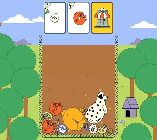 Dogpile Lovechild of Tetris and Balatro