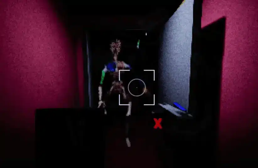 Drink Human Beans, solo dev Last Dissent, dystopian horror survival about a corportation forcing humans through a deadly job hunting trial, coffee machine is the boss AI, creatures, entities