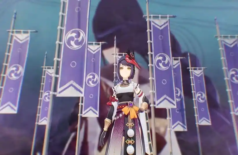 Image of Kujou Sara, Courtesy of HoYoverse