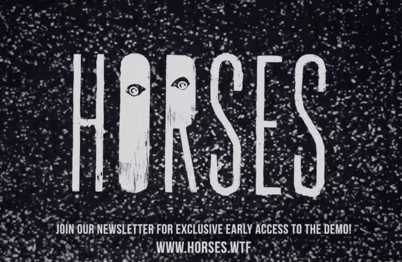 Horses, Santa Ragione, black and white silent film style interactive game, immersive but extremely unsettling imagery, gore, violence, trauma, suicide, content warning from developer, banned game, website title
