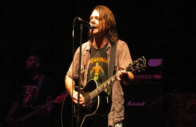 Soul Asylum plays the kickoff concert for the Hy-Vee Triathlon on August 31, 2012, in Des Moines, Iowa.