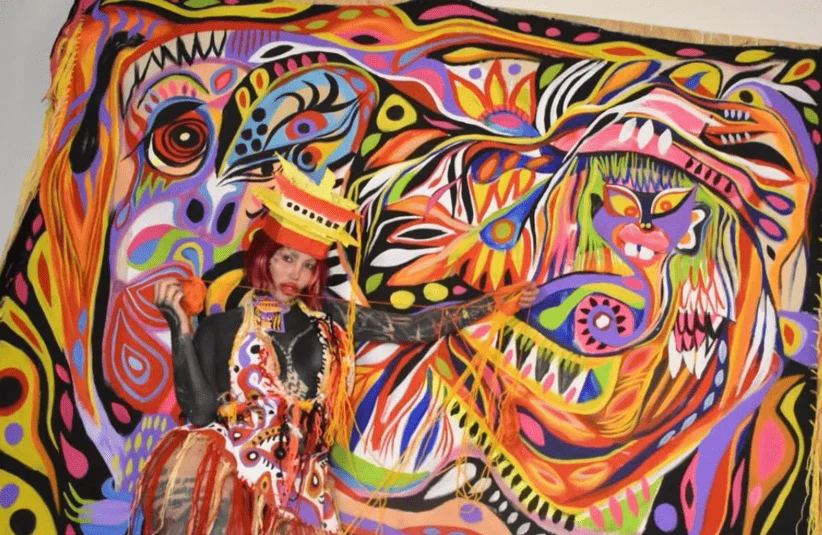 Mary Magdalene, Denise Gorgora, tragic death, fall from hotel balcony, artistic talent, cosmetic body modifications, instagram tribute from brother, posing and blending in with artwork