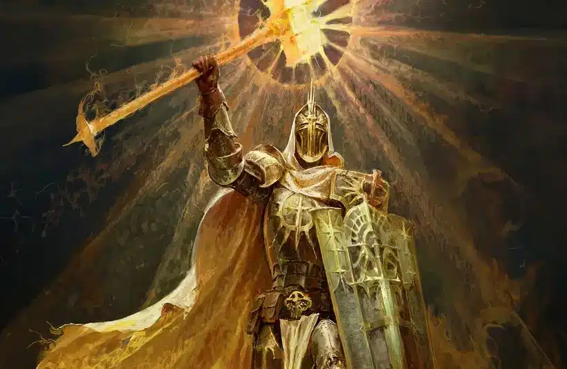 Image of the Paladin Class from Diablo 4