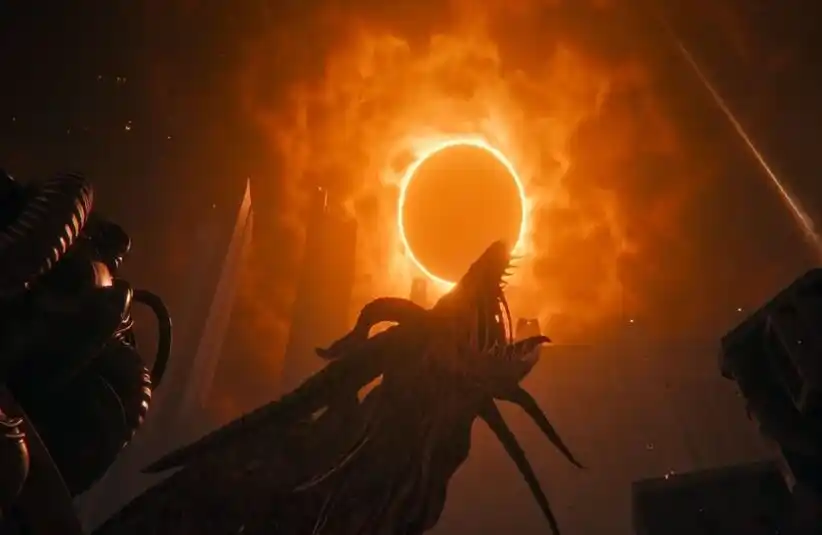 Saros Eclipse with Giant creature