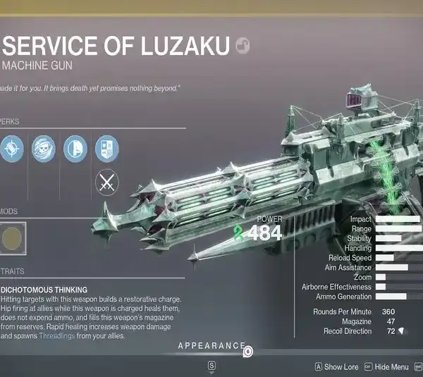 Destiny 2 Service of Luzaku Review
