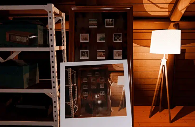 The 18th Attic, Steelkrill Studio, Feb. 2026 release, spot the anomalies to escape a haunted, time-looping attic, dark secrets, support animal, cat, polaroid camera, hidden anomalies only on camera