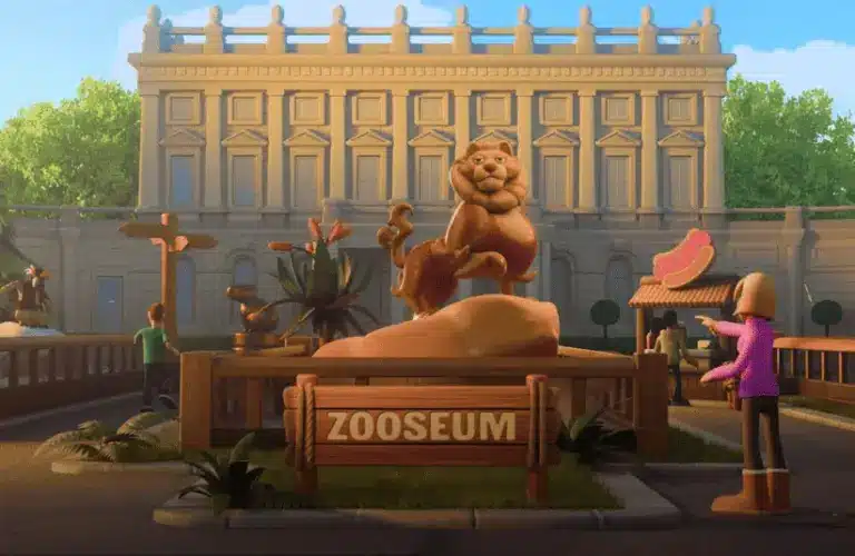 Two Point Museum Zooseum, animal zoo simulator, rescue rehibilitation, breeding, exhibits, Farflung Isles, Lion species. SEGA