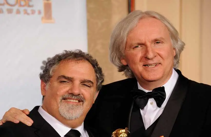 Jon Landau (left) and James Cameron celebrated a Golden Globe best drama award for \"Avatar\" in 2010. Cameron also won the award for best director. Xxx 2010 Golden Globe Awards Landau Cameron 724 Jpg A Ent Usa Ca