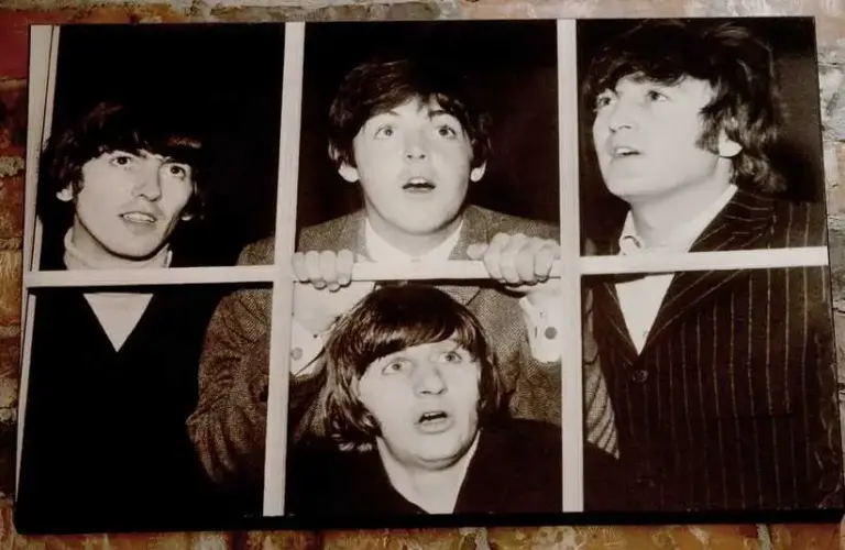 A piece of Beatles memorabilia that will be up for auction from Sgt. Pepper's Cafe is seen on Tuesday, Sept. 30, 2025, in Springfield. The auction is set for Tuesday, Oct. 14 at 10 a.m. at 3141 Baker Drive.