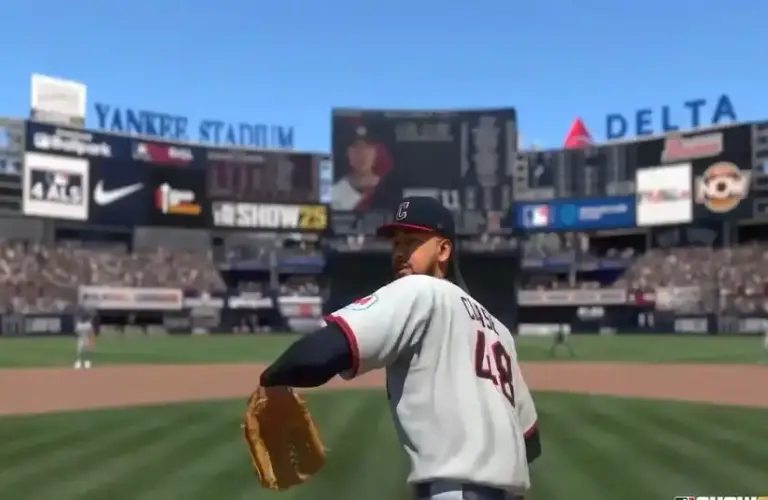 MLB The Show 25 Launching on Mobile Pitcher throwing Ball, MLB The Show 26