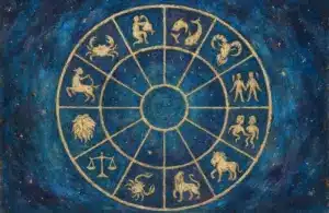 Starlit Zodiac Wheel Blue