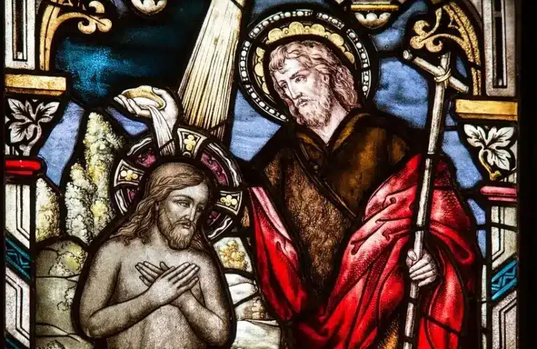 Church window, Baptism, Sacrament, John the Baptist