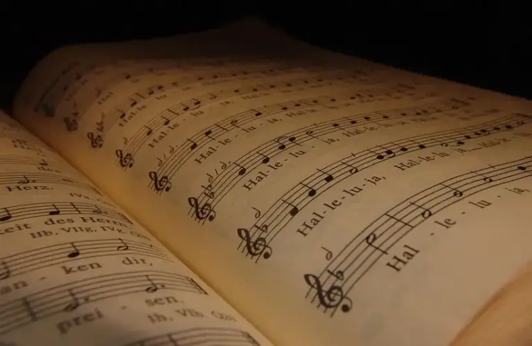 Hymn book, Sheet music, Hallelujah