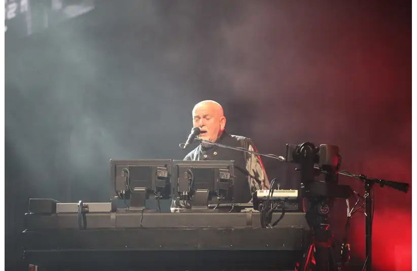 Peter Gabriel performs at Fiserv Forum in Milwaukee on Monday, Oct. 2, 2023.