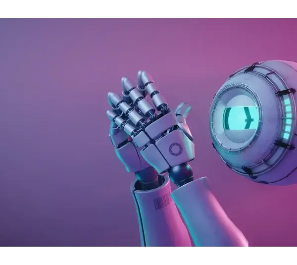 Cloudhead Games' mascot, a floating sphere that holds its hands together in a steepled action, looking smug, against a purple backdrop.