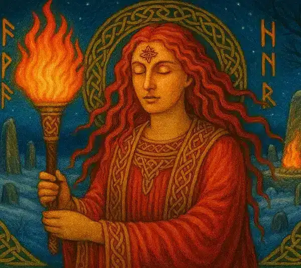 Brigid on Imbolc, Winter's Flame