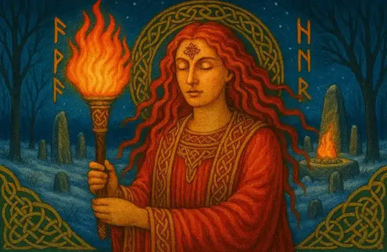 Brigid on Imbolc, Winter's Flame
