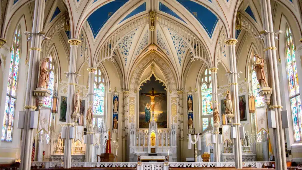 Saint Mary's Cathedral, Natchez, United States. where Saint Anthony Zaccaria is worshiped. A good place to begin Lent.