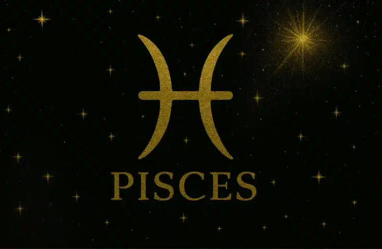 Black and Gold Pisces