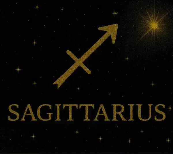 Black and Gold Sagittarius