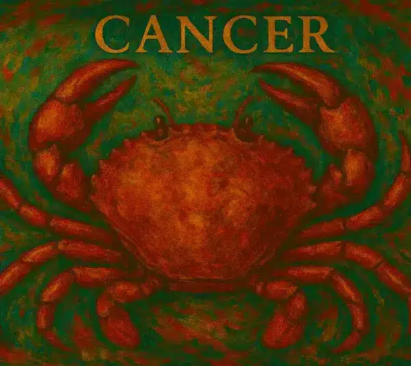 The astrological sign of Cancer is represented by the crab.