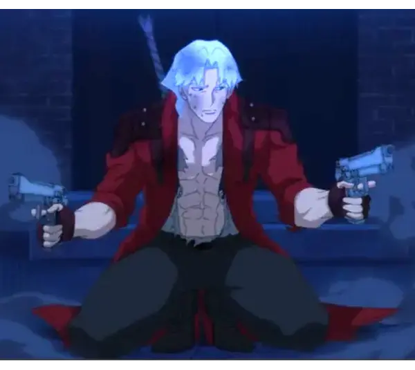 Devil May Cry screenshot of Dante holding dual pistols