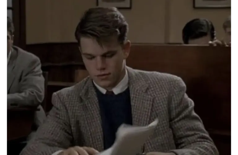 Image of Matt Damon in “School Ties” also starring Brendan Fraser, Chris O’Donnell, Cole Hauser, and Ben Affleck