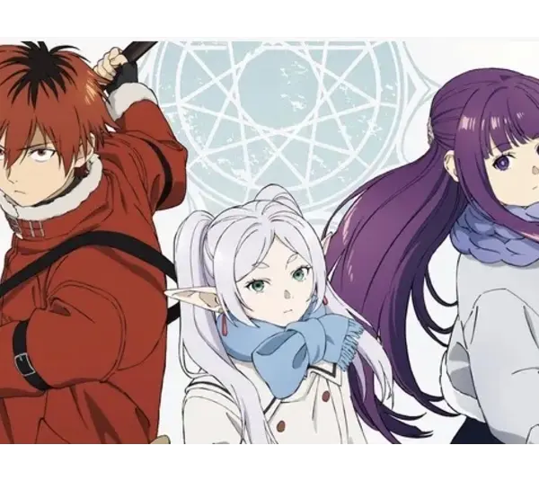 "Frieren: Beyond Journey’s End," mages Stark, Frieren, and Fern