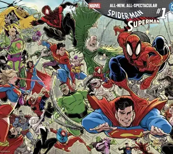 Exciting All-New, All-Spectacular Spider-Man/Superman Logo Covers Revealed